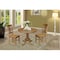 International Concepts Round 36 in Round Top Pedestal Table, with 2 Chairs, Pecan, 36 in W, 36 in L, 29.1 in H, Wood K59-36RT-C10-2 - alternate 2